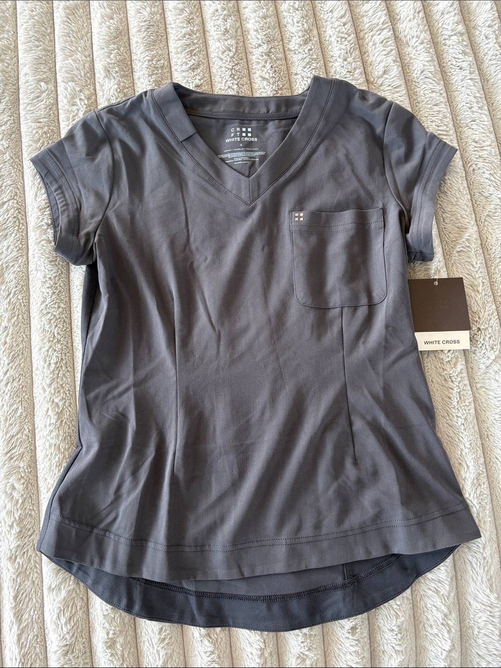 White Cross Women's Scrub Top